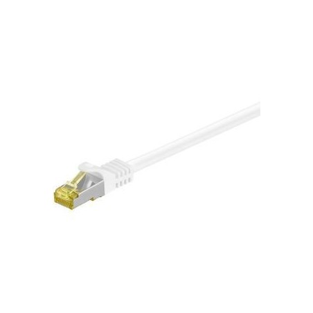 Goobay RJ45 CAT 7 S/FTP CU 1 m White - High-Speed Networking Cable for Optimal Performance